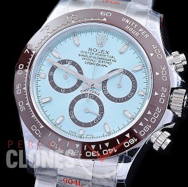0 0 0 RLDS-4130-861W QF V3 904L Steel Daytona 116506IBLSO 50th Anniversary SS/CER/SS Ice Blue Sticks 4130 Superclone - 72 Hours Power Reserve Movement / Extra Weighted 