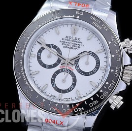 0 0 0 RLDS-126500-806W NNF 904L Steel Daytona 126500LN SS/SS White Sticks 4130 Superclone - 72 Hours Power Reserve Movement / Extra Weighted