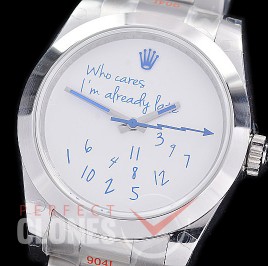 RLM00308A BP Mad Paris X colette Collaborate on “Who Cares Edition” Milgauss 116400 904L SS/SS White A-2824