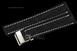 BLA10104 Leather strap Black W/Deployant - For 42 - 45mm watches
