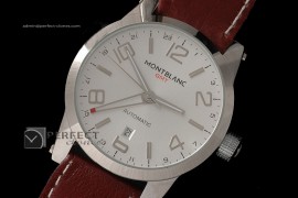 MB10003 Timewalker GMT White in Leather