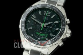 0 0 TGF1-AM-103A Formula 1 Aston Martin Special Ed Chronograph SS/SS Grey/Green OS 10 Qtz