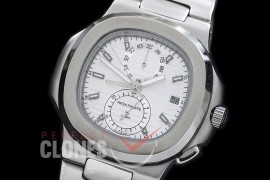 PPNTCC-101 Nautilus Calender Complications SS/SS White Sticks Asian Customized Movt 