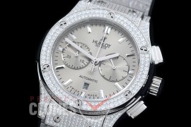 0 HBFSC00258 Classic Fusion Chronograph Bling SS/LE Grey A-7750 