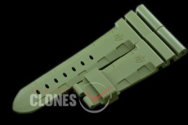 0 0 0 PNA-47-103 Diver Style Rubber Strap - Military Green 