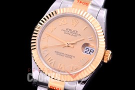 R31DJT-175 GMF 904 Steel Datejust Midsize 278273 SS/YG Fluted/Oyster Gold Roman Asian Clone 2824 