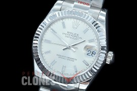 R31DJS-150 GMF 904 Steel Datejust Midsize 278274 SS/SS Fluted/Oyster Silver Sticks Asian Clone 2824