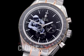 0 0 0 0 OMSP00269S1 Speedmaster Moon Watch Limited Edition SS/RG/SS Black OS20 Quartz