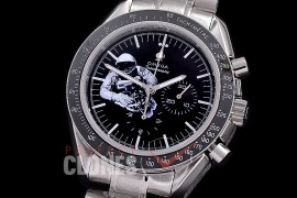 0 0 0 0 OMSP00266S1 Speedmaster Moon Watch Limited Edition SS/RG/SS Black OS20 Quartz