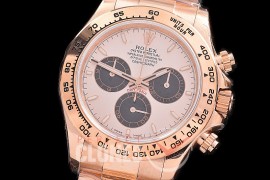 0 0 0 RLDFR-126505-106W QF 904L Steel Daytona 126505 RG/RG Rose Gold Sticks 4131 Superclone - 72 Hours Power Reserve Movement / Extra Weighted