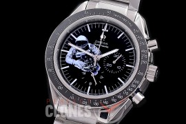 0 0 0 0 OMSP00266 Speedmaster Moon Watch Limited Edition SS/RG/SS Black OS20 Quartz