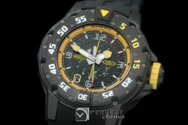 RM028-124 PVD Black/RU Black/Yellow Asian 7751 Decorated