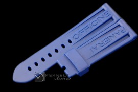 PNA00026 24/22 Blue Rubber Strap for 44mm Pams