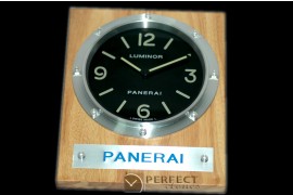 PNC25512 Pam 255 Style Wall Clock Black/Beech Finish Swiss Qtz