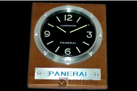 PNC25514 Pam 255 Style Wall Clock Black/Cherry Finish Swiss Qtz