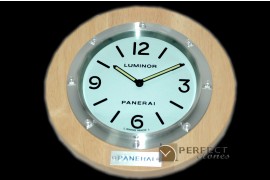 PNC11411 Pam 114 Style Wall Clock Beech Finish Swiss Qtz