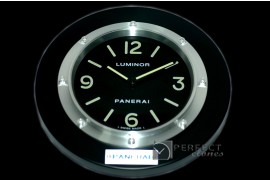 PNC11213 Pam 112 Style Wall Clock Black Finish Swiss Qtz