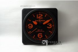 BOC10002 BR01-92 Black/Orange Wall/Desk Clock