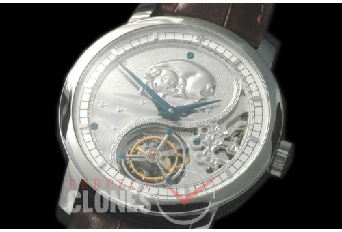 0 VCZ-100B Legend of the Chinese Zodiac - Year of the Pig Tourbillon SS/LE Flying Man Tourbillon 