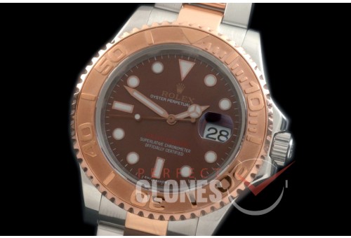 RYMENTR00018 BP 116621 Yachtmaster Men SS/RG Brown SA 3135 - Special Offer 