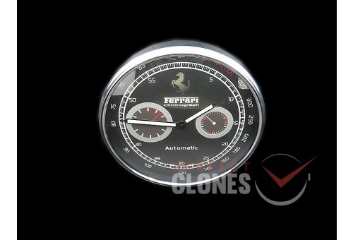 0 0 0 0 0 0 FEDC-102 Dealer Clock Ferrari Chronograph Style Swiss Quartz
