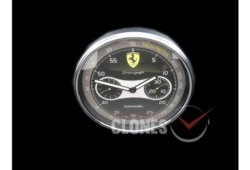 0 0 0 0 0 0 FEDC-101 Dealer Clock Ferrari Chronograph Style Swiss Quartz