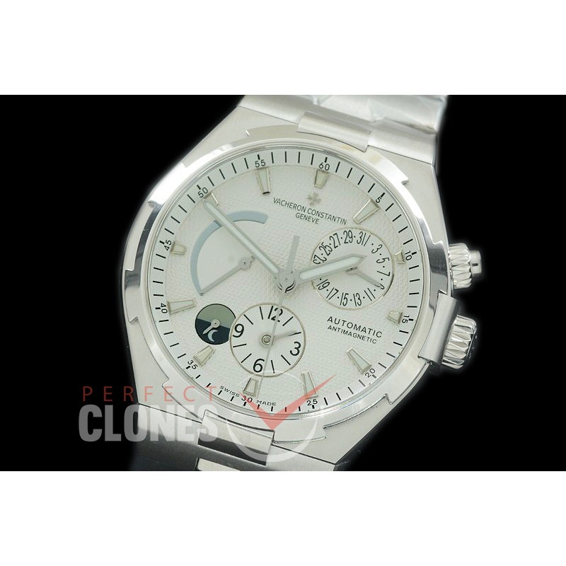 0 VCO-041S Overseas Calendar/Power Reserve/Duo Time Zone Complications SS/SS White Asian Modified Movt 