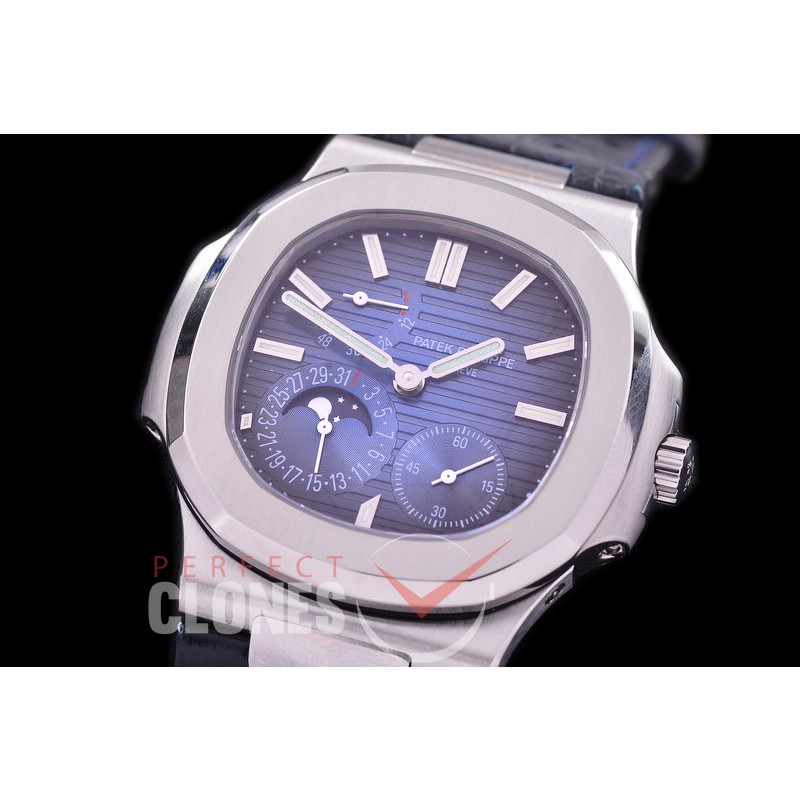 PP-5712-103 PF Nautilus 5712 Date/Moon Phase Power Reserve SS/LE Blue Asian Customized Calibre 320