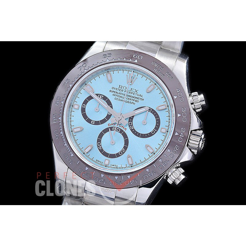 0 0 0 RLDS00313 Daytona 116506IBLSO 50th Anniversary SS/SS Ice Blue Sticks Asian 7750 - NF Special Offer !