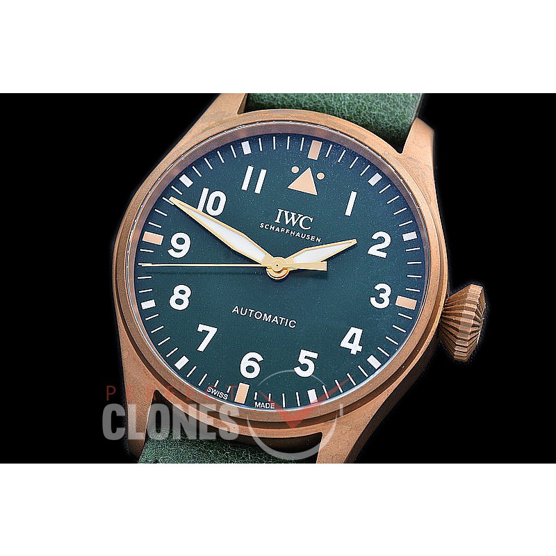 IWSPF-131 ANF/OXF 2022 Pilot Automatic Spitfire Bronze Special Edition IW329702 BZ/LE Green A-2824