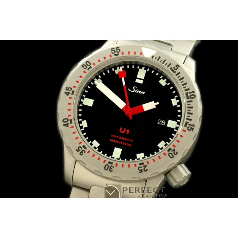 SI01110S U1 Automatic SS/SS Black Asian 2813 Free Shipping